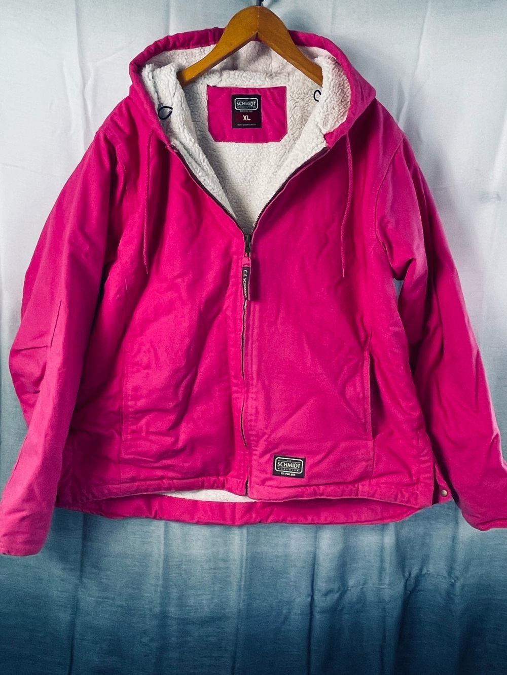 C.E. Schmidt Women’s Pink Sherpa-Lined Utility Jacket XL